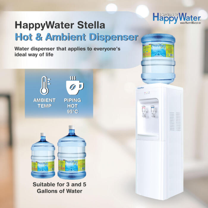 Hot and Ambient Bottle Type Water Dispenser